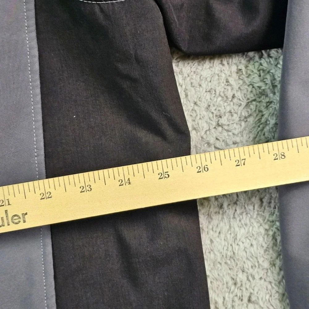 The North Face Jacket Mens 2XL Gray Softshell Fleece Lined Full Zip Windbreaker